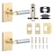 Sure-Loc Hardware Sure-Loc Hardware Levanto Privacy Rosette, Satin Brass, Smooth Grip in Polished Chrome LV102 SB GRIP-SM 26 - alternate 3